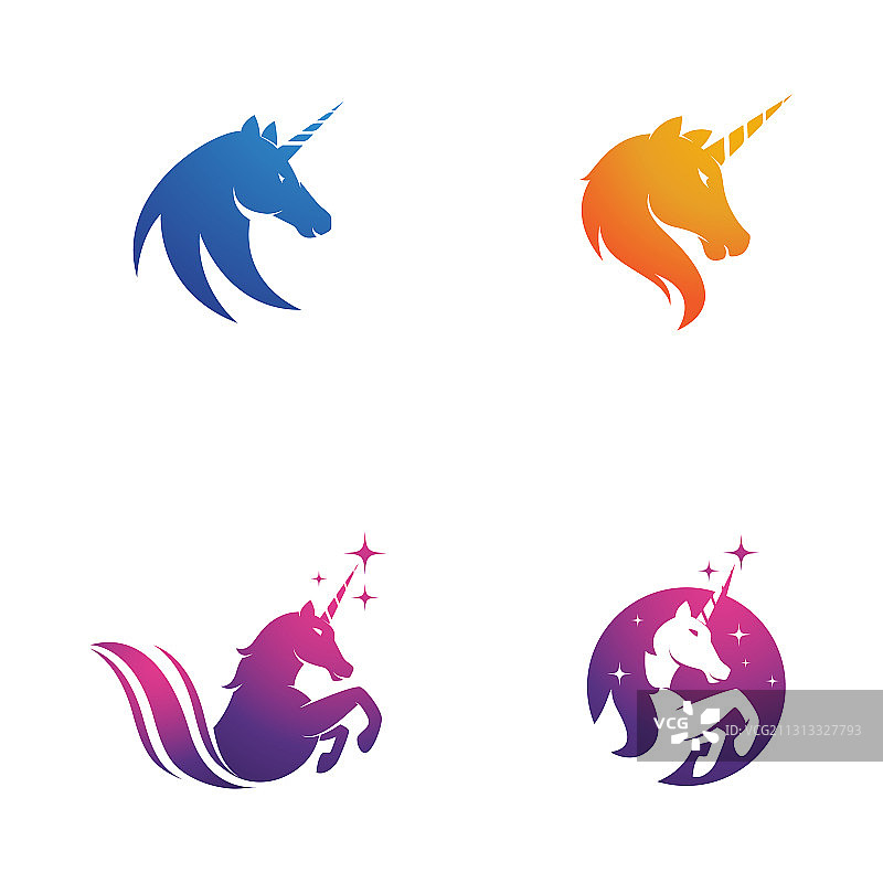独角兽标志图标图片素材