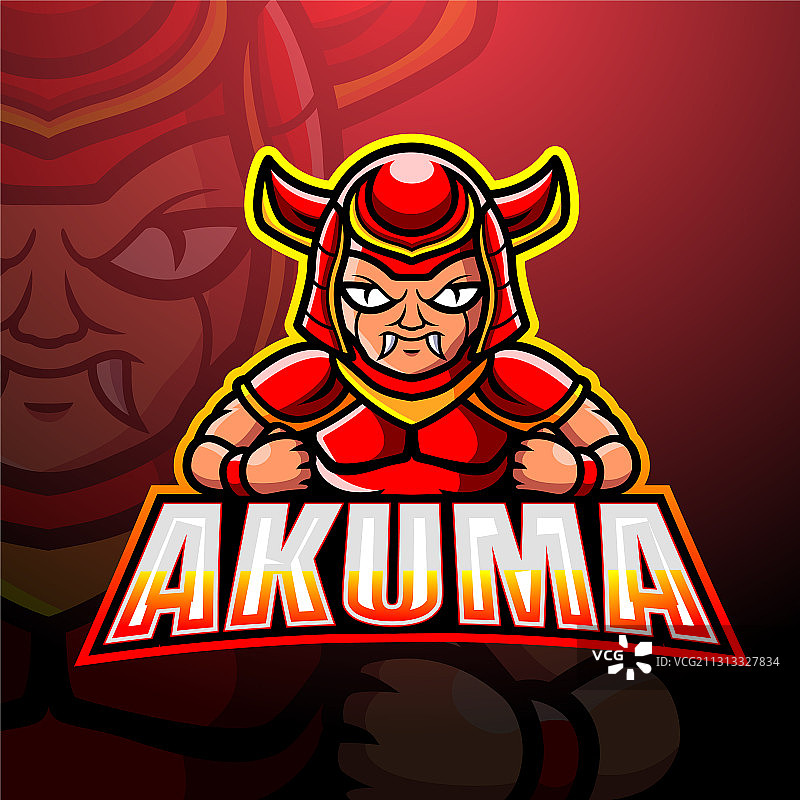 恶魔吉祥物电竞标志设计图片素材