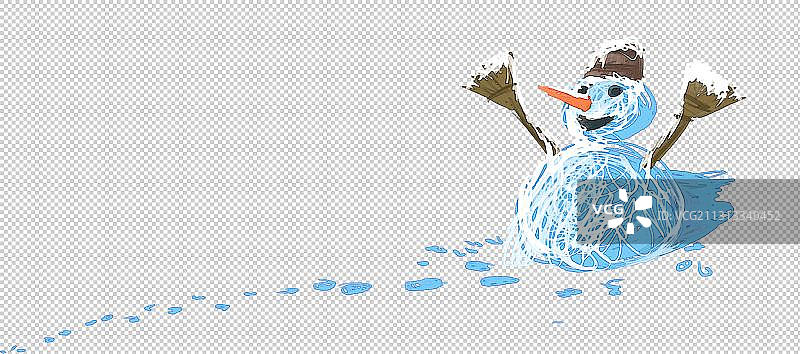 雪人元素图片素材