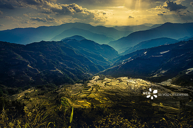 元阳梯田老虎嘴图片素材