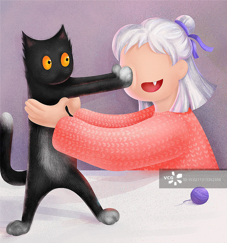 和猫玩图片素材