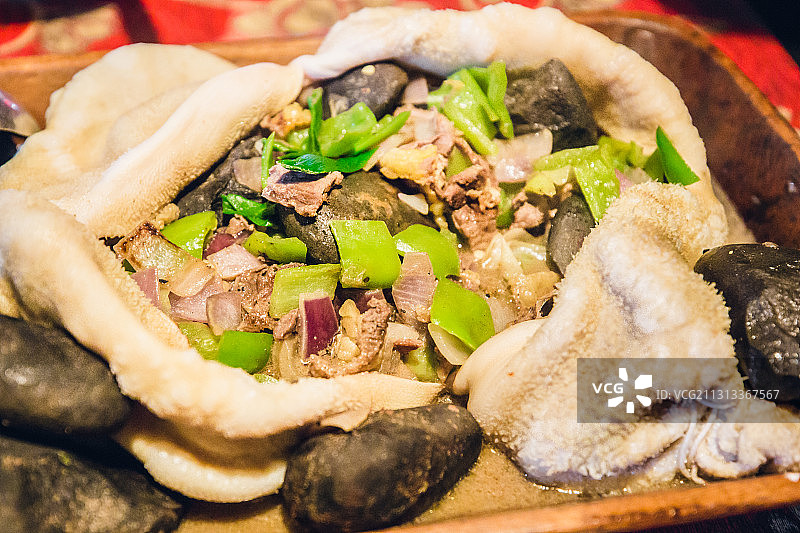 达老餐厅的石烹羊肉图片素材