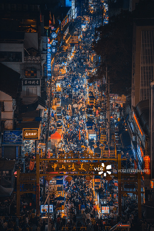 南宁中山路美食街图片素材