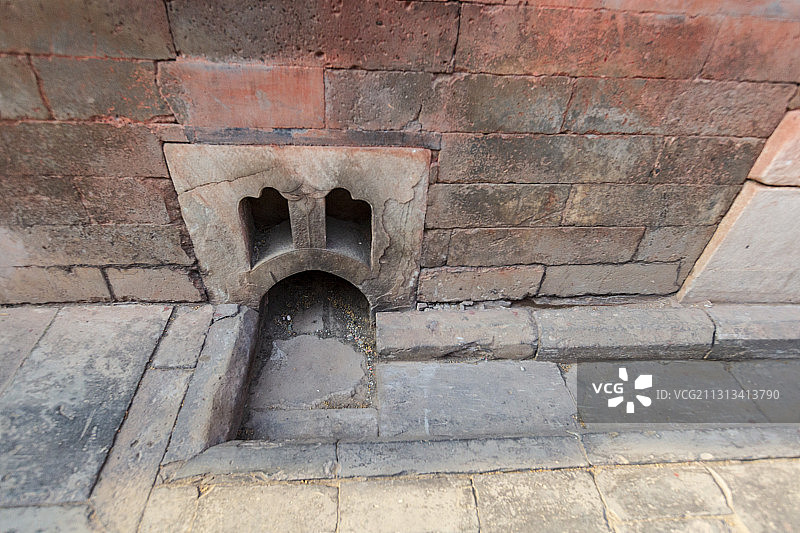 北京故宫（紫禁城）的排水沟图片素材