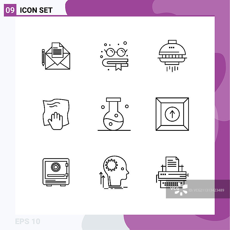 9 .适用于网页和手机的通用大纲图片素材