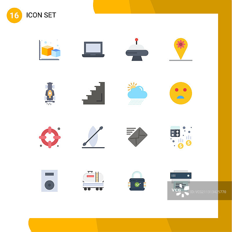 现代设16平色和符号等图片素材