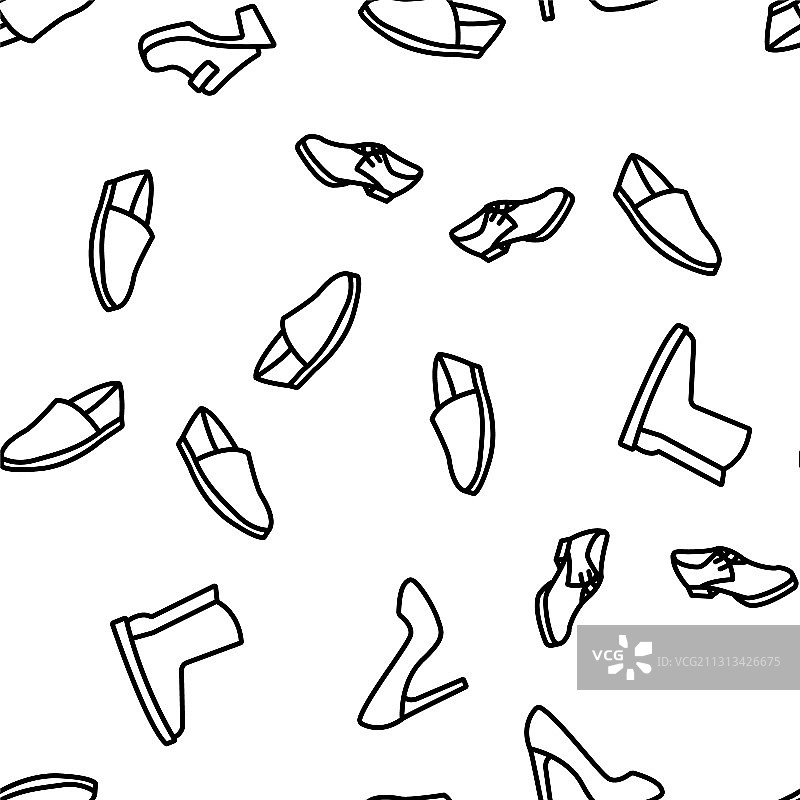鞋店无缝图案图片素材