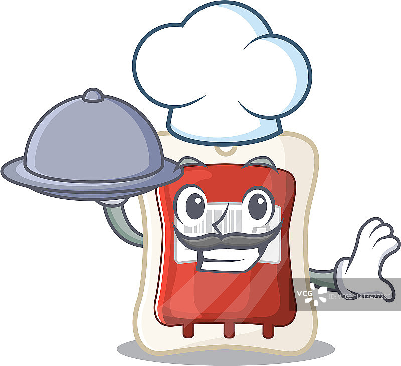 卡通厨师血袋食物设计图片素材