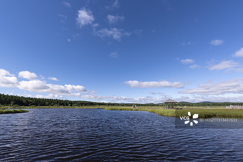 乌兰布统七星湖图片素材