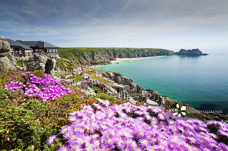 英国康沃尔郡波斯科诺的米纳克剧院图片素材