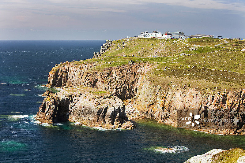 英国兰兹角的康沃尔海岸风光图片素材