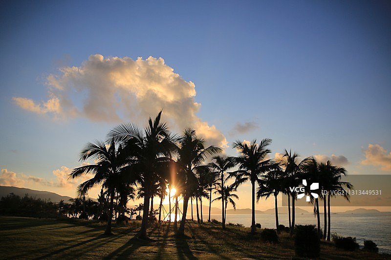 三亚日出图片素材