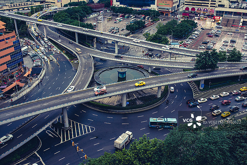 城市拉链——菜园坝立交图片素材