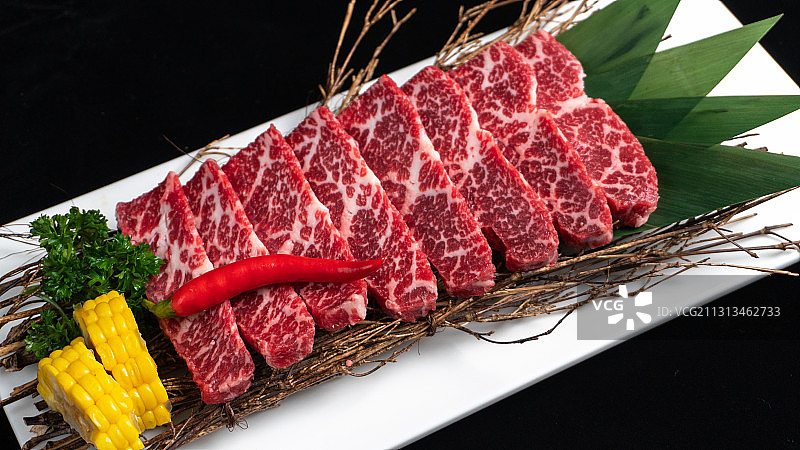 火锅雪花牛排图片素材