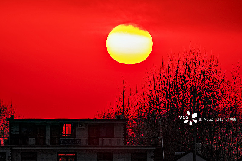 回家的太阳图片素材