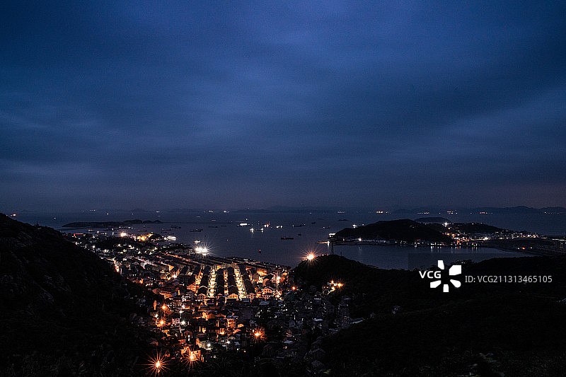 渔港夜景1图片素材