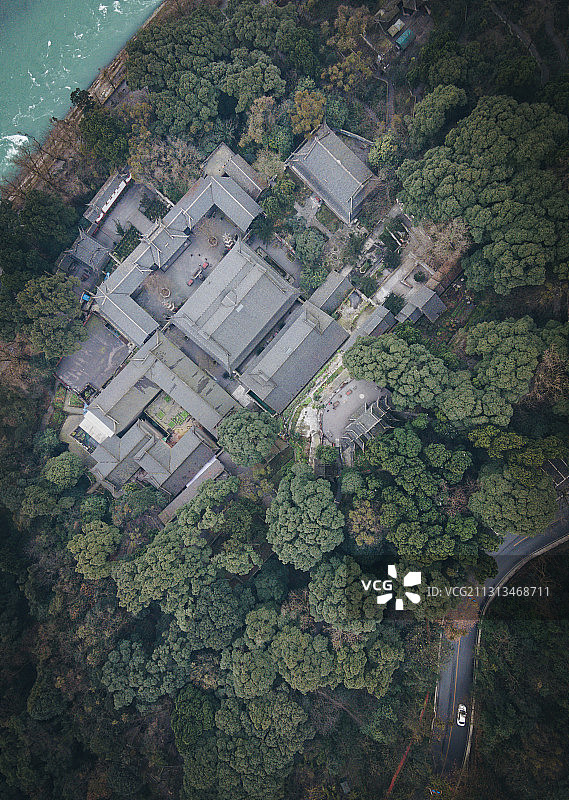 航拍都江堰图片素材