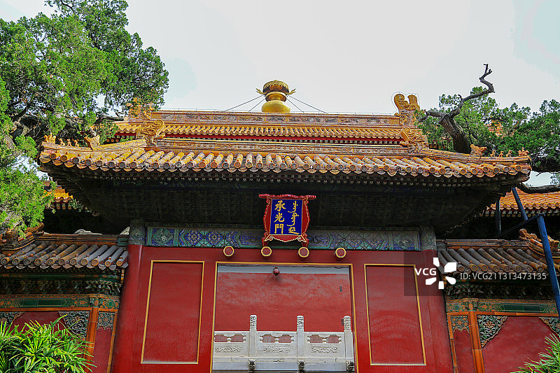 北京故宫御花园承光门图片素材