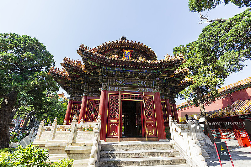 北京故宫御花园万春亭图片素材