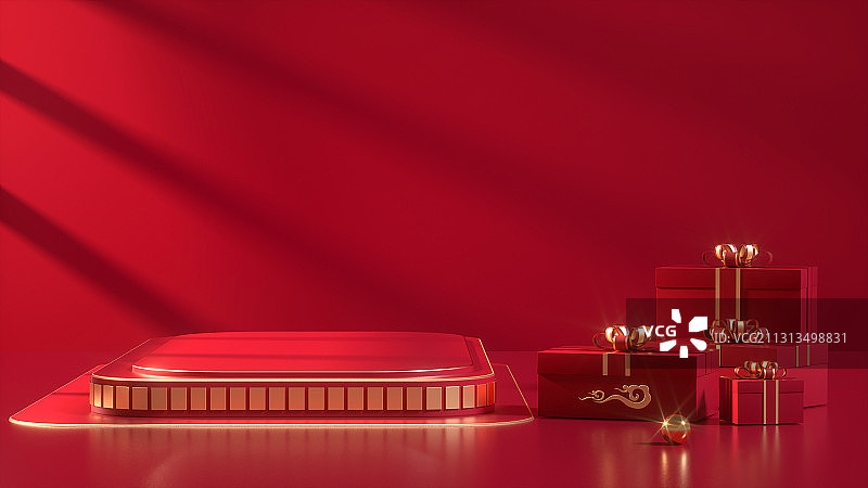 3D中国风产品展示台创意图图片素材