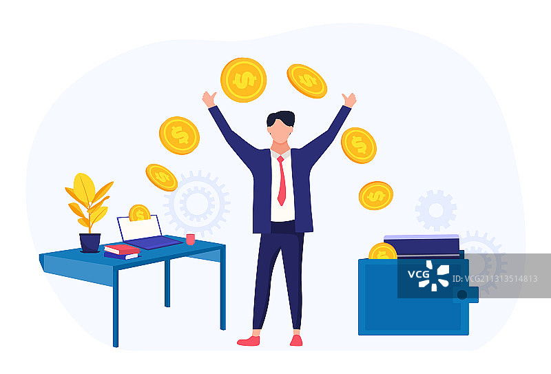 金融概念：商务人士填写图片素材