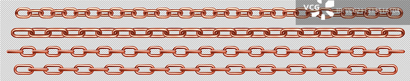 逼真风格铜链素材图片素材