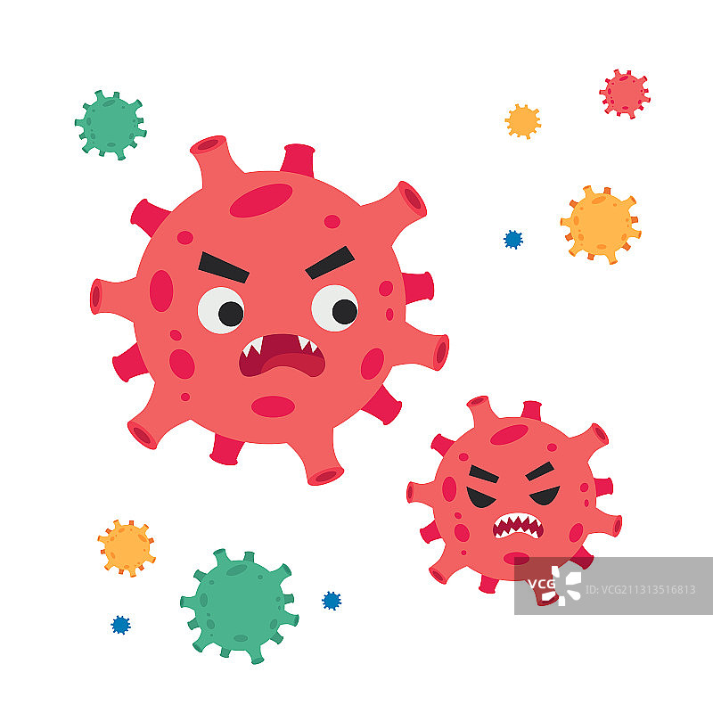 新型冠状病毒概念矢量插画图片素材