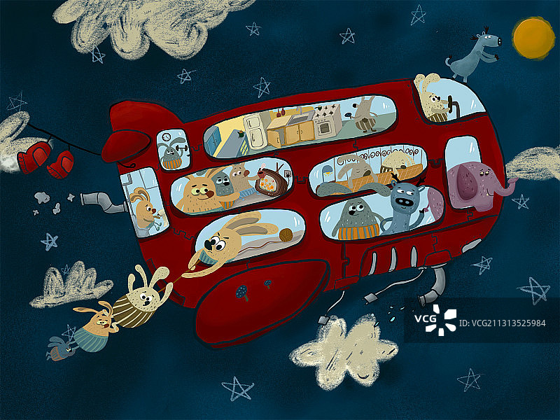 把月亮摘回家图片素材