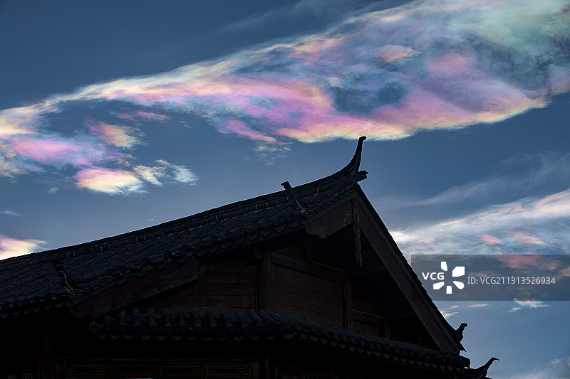 七彩祥云图片素材