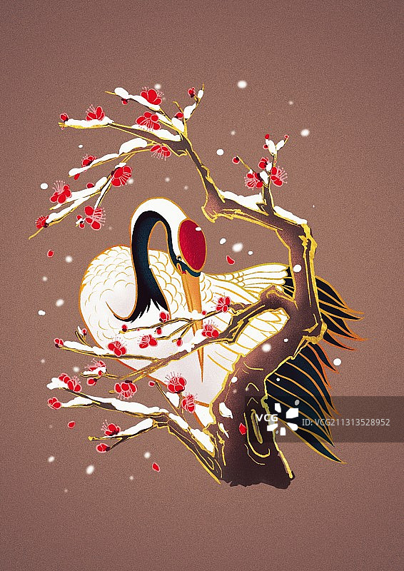 梅鹤同春图片素材