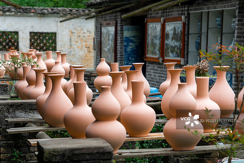 陶瓷艺术、青花瓷、景德镇陶瓷、陶艺烧制图片素材