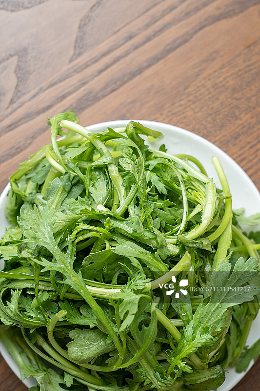 皇帝菜 火锅菜 茼蒿图片素材