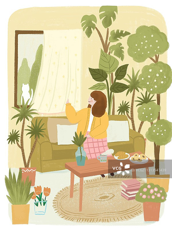 宅家的日子图片素材