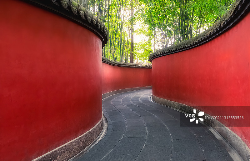 武侯红墙图片素材