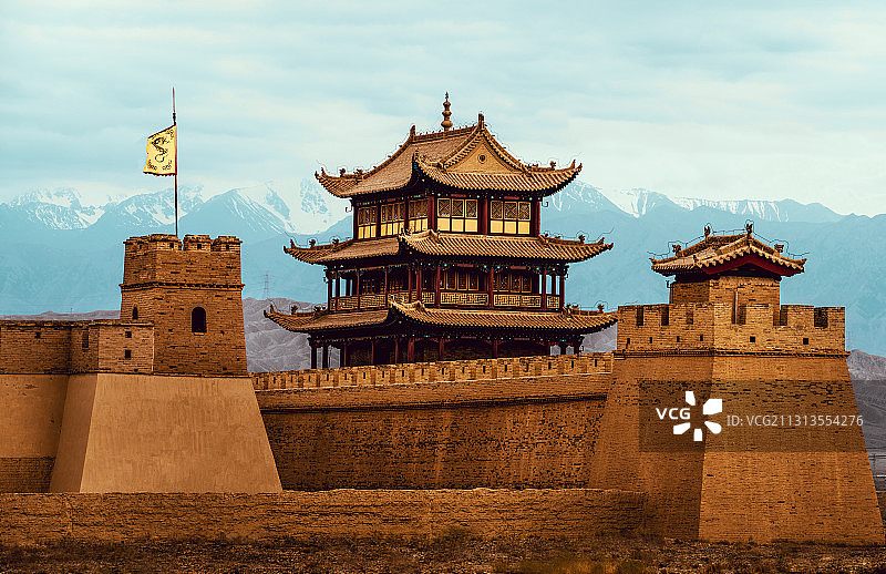 嘉峪关城楼图片素材