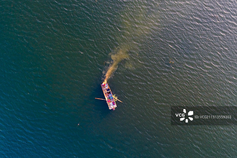 航拍江苏宿迁市骆马湖风景区图片素材