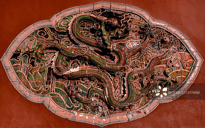 龙照壁图片素材