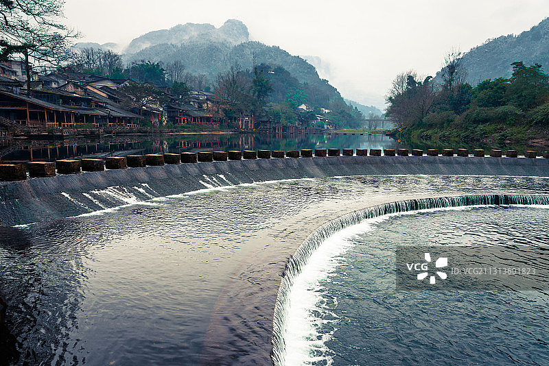 烟雨柳江（5）图片素材