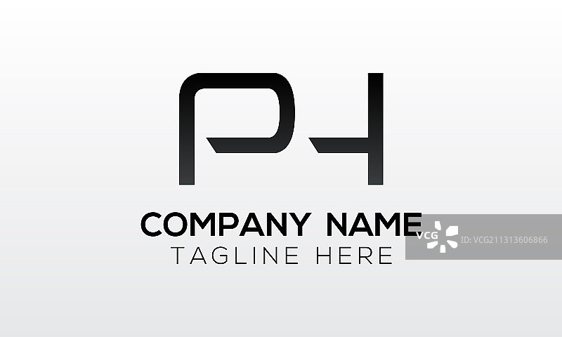 字母PH创意现代标志设计图片素材