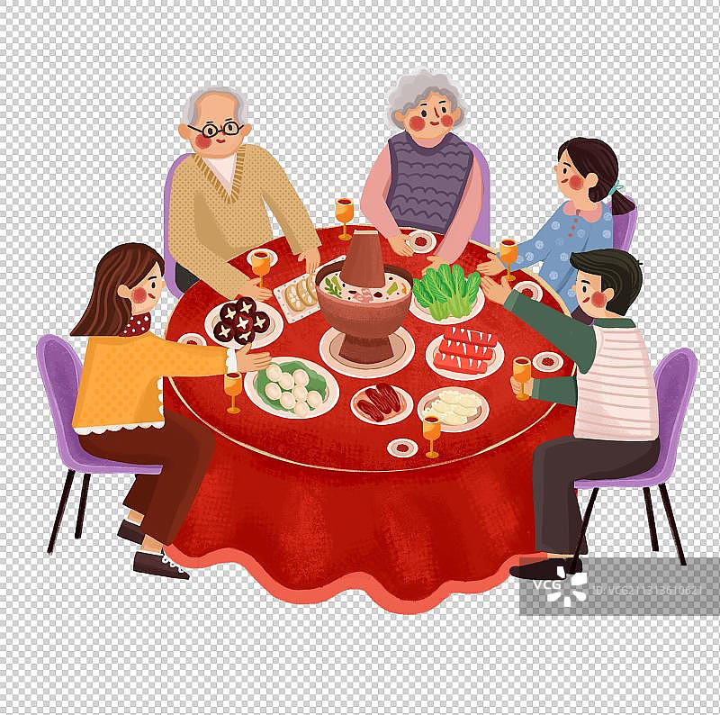年夜饭图片素材