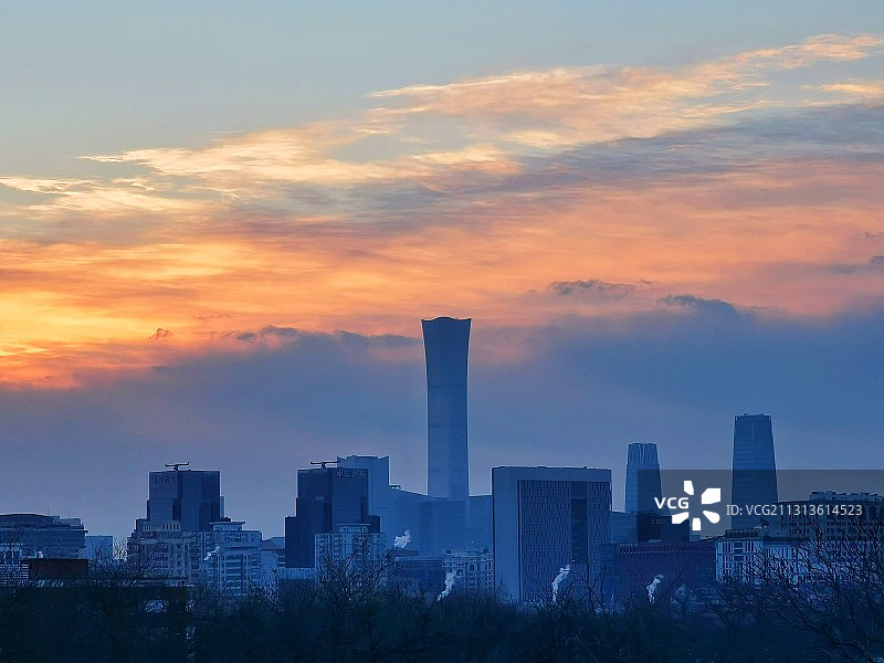 北京晨曦图片素材