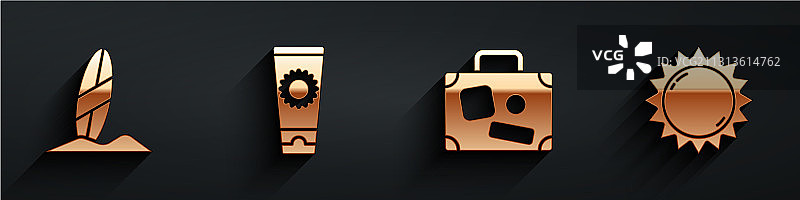 冲浪板防晒霜图片素材