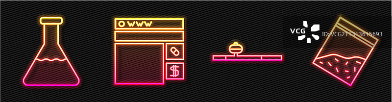 鸦片烟斗、试管和烧瓶图片素材