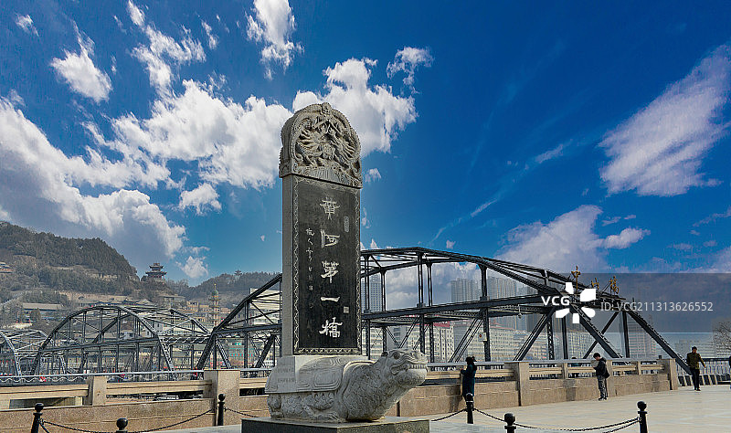 黄河第一桥——兰州黄河铁桥图片素材