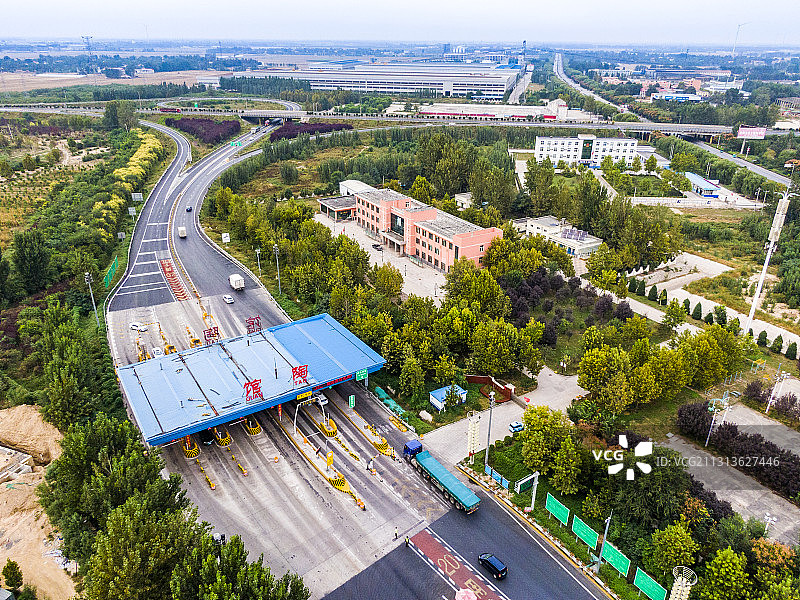 河北省邯郸馆陶县 高速口航拍图片素材