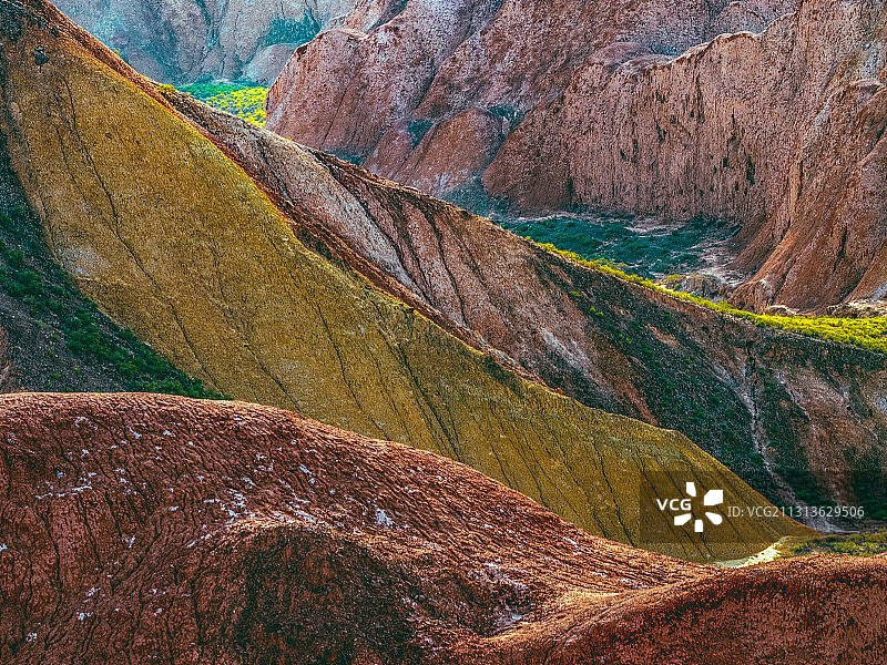 中国甘肃省张掖市张掖丹霞国家地质公园丹霞地貌图片素材