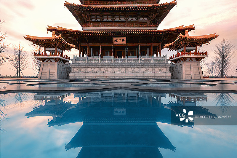 佛顶塔夕照2+牛首山（南京）图片素材