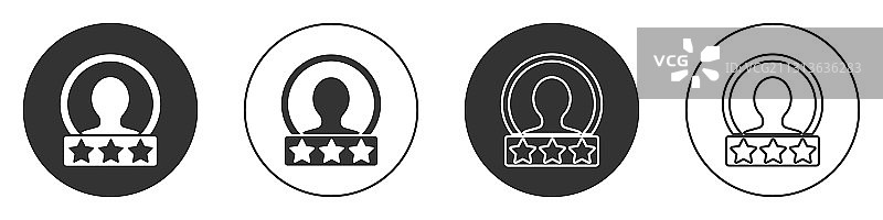 在白色背景上隔离的黑色创建帐户屏幕图标图片素材