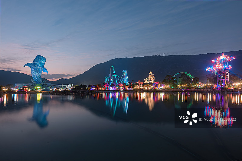 广东珠海 长隆海洋王国园内建筑图片素材