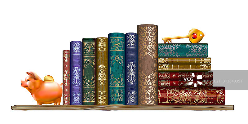 书架墙贴图片素材